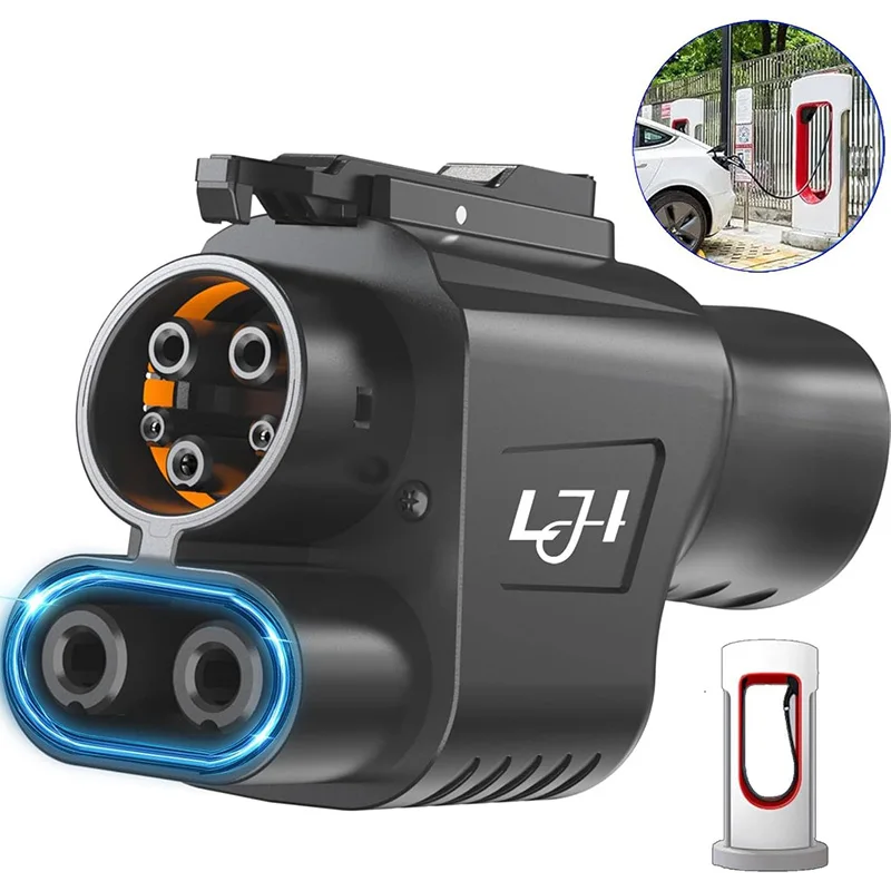 Tesla Supercharger 500A 1000V 고속 충전 커넥터 용 NACS-CCS1 어댑터 Ford GM EVs SAE 충전 스테이션과 호환 가능 썸네일 2