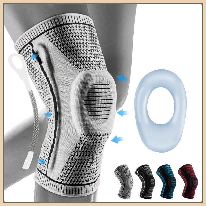 

Knee Pads Strap Patella Medial Support Meniscus Silicone Compression Protection Sport Knee Braces Basketball Running Prot