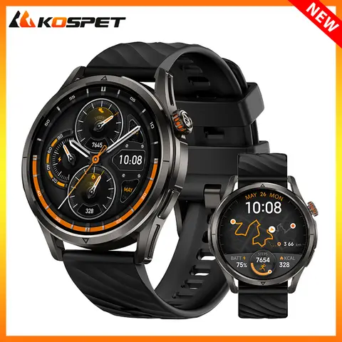 KOSPET MAGIC R10 남성용 여성용 GPS 스마트 워치 듀얼 밴드 GNSS 180 스포츠 모드 5ATM IP69K 방수 지문 방지 터치 스크린