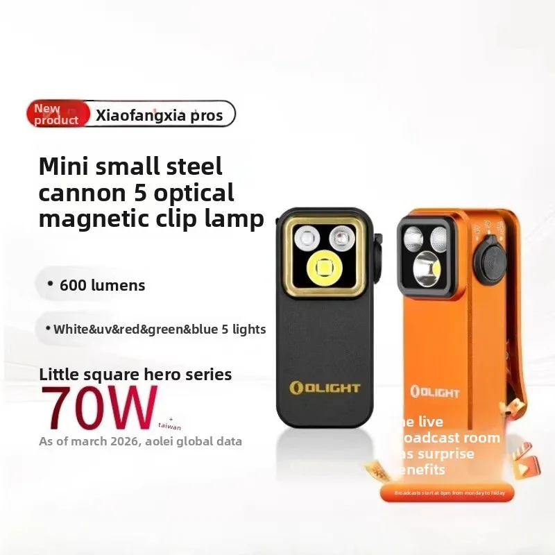 OLIGHT Oclip Pro S Mini Flashlight 600LM EDC Portable Headlight with 5 Light Modes Emergency Signal for Outdoor Use Outdoor Gear