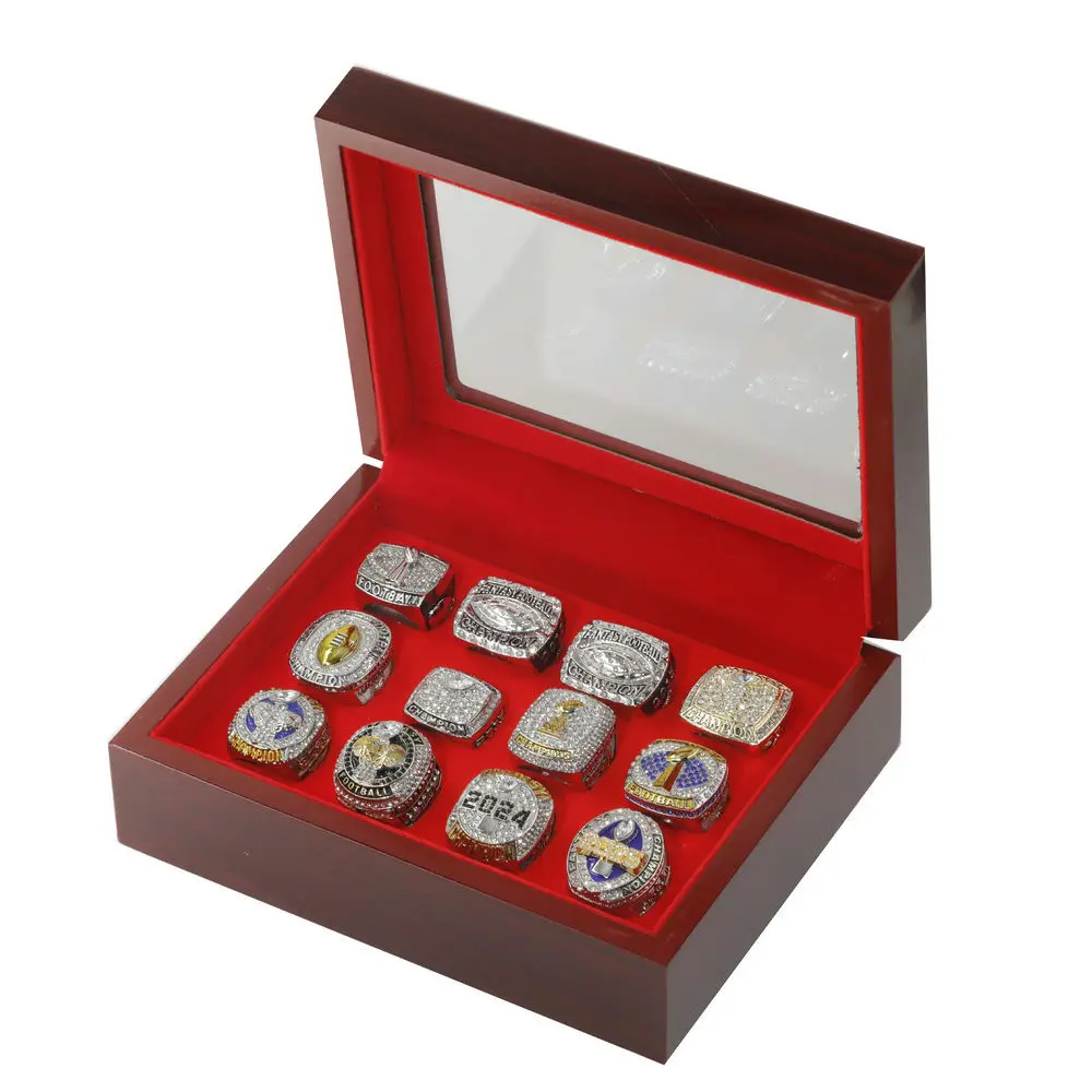 

Кольцо чемпионата фэнтези-футбола 2014-2025, 12 шт., FFL MVP, приз трофея для фанатов, мужской сувенирный подарок