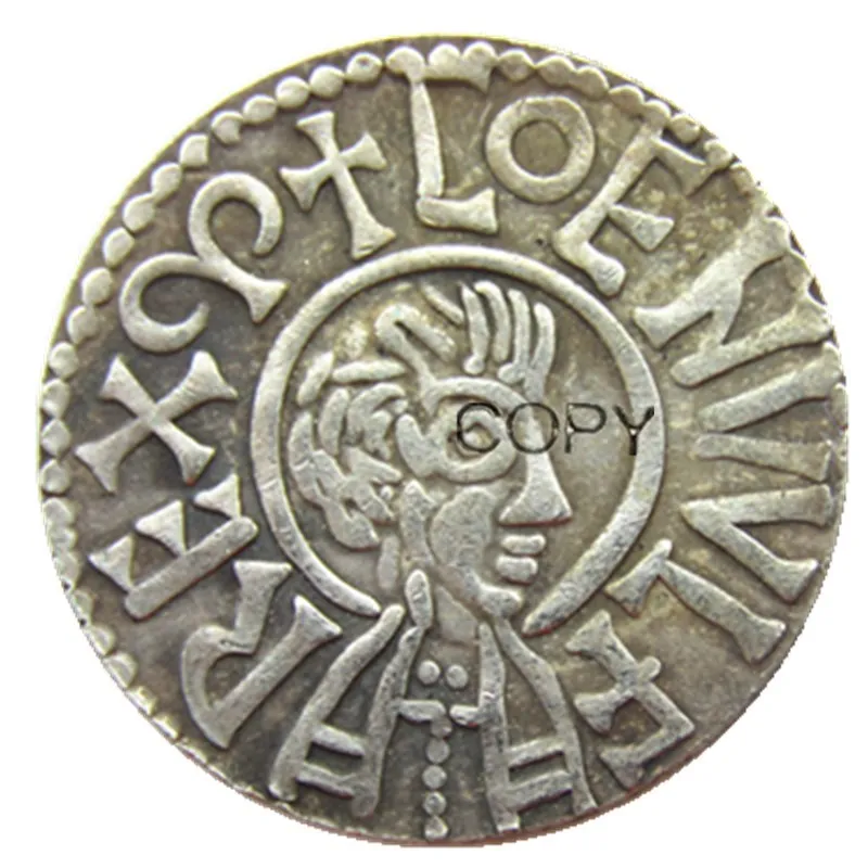 UK(02) United Kingdom 796-821 king Coenwulf of Mecia 1 Penny Silver Plated Copy Coin