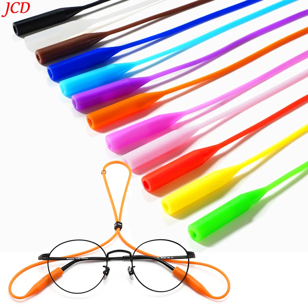 

1 PCS Adjustable Elastic Silicone Eyeglasses Straps Sunglasses Chain Sports Anti-Slip String Glasses Ropes Band Cord Holder