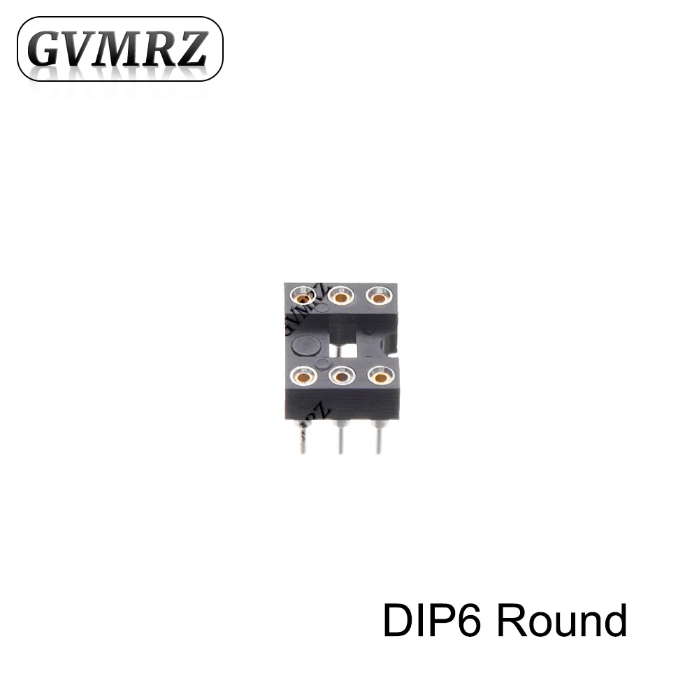 5PCS Round Pin DIP IC Socket Assorted Sizes DIP6 DIP8 DIP14 DIP20 DIP24 Narrow / Wide DIP28 Narrow for PCB DIY Electronics
