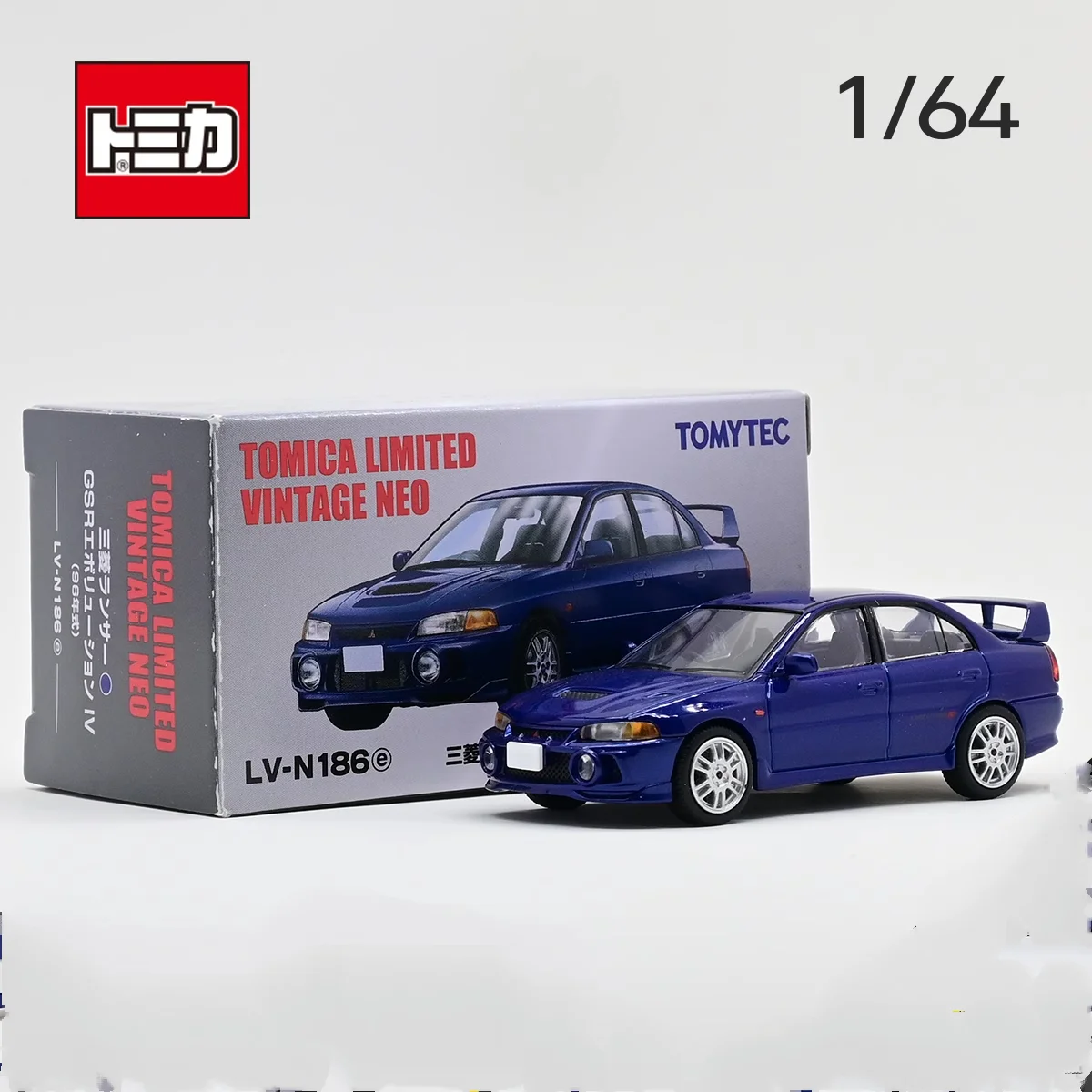 

24.3 Tomytec Tomica TLV LV-N186e for Mitsubishi Lancer EVO 4 Diecast Model Car Kids Toys Gift