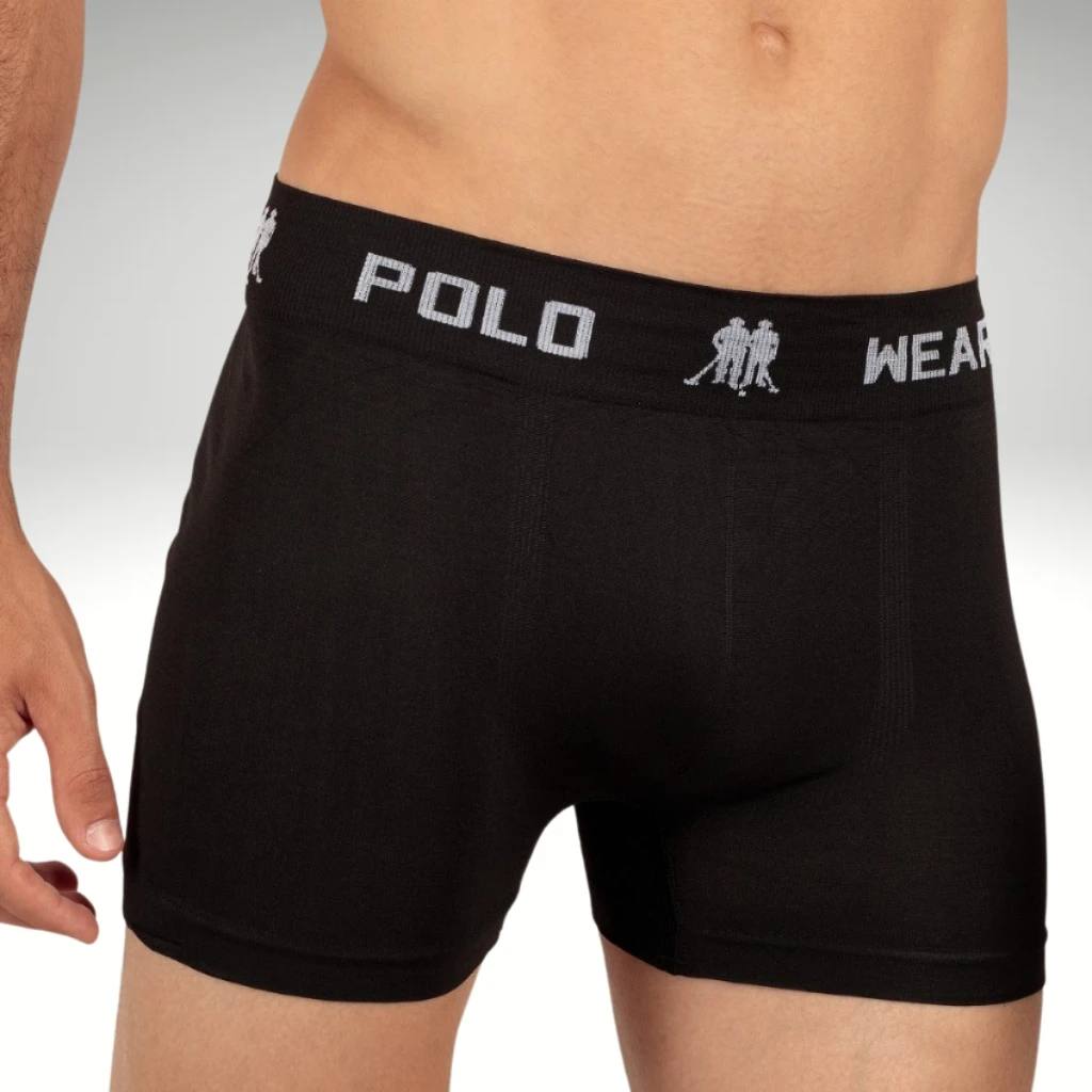 Kit 3 Men's Boxer Polo Wear Microfiber Briefs