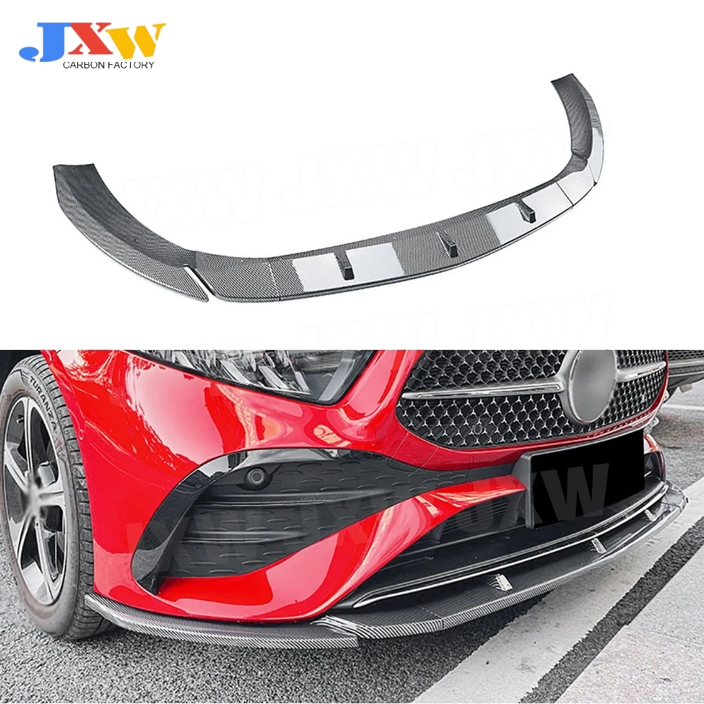 

ABS Car Front Bumper Lip Chin Spoiler Body Kits for Benz A Class W177 A180 A200 A35 AMG 2023+ Front Bumper Lip Extension 3PCS