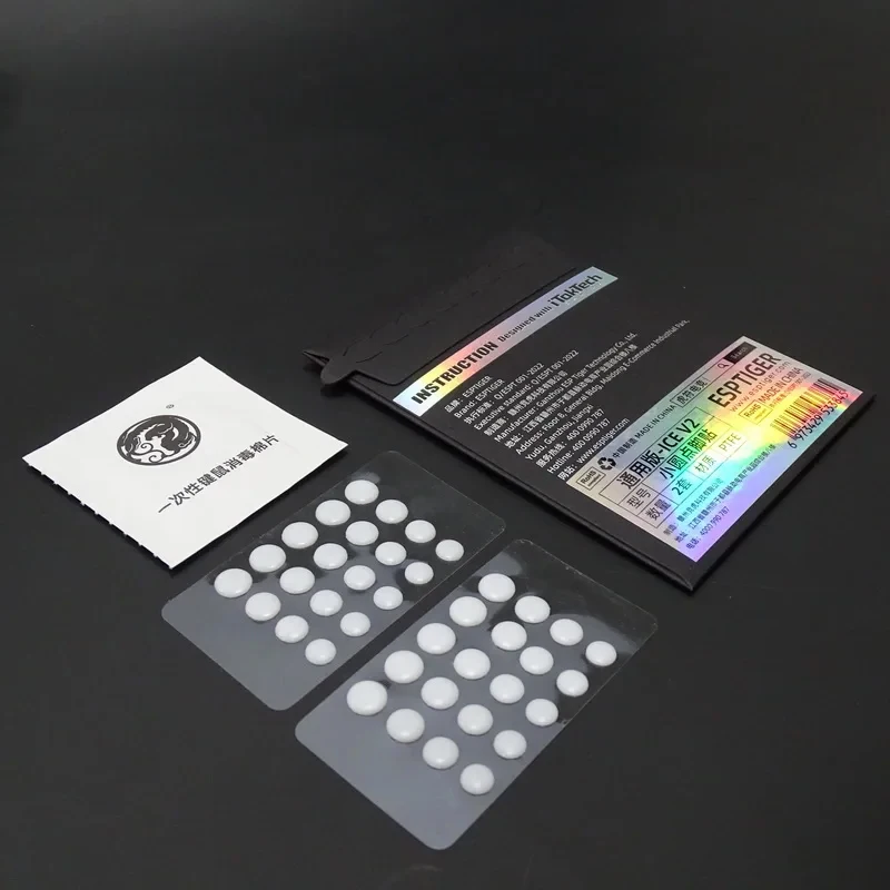 

40pcs/pack Esports Tiger DIY ICE V2 Mouse Skates Mice Feet Diameter 5.5mm 6mm 6.5mm 8mm Universal Mouse Glides For Logitech G1