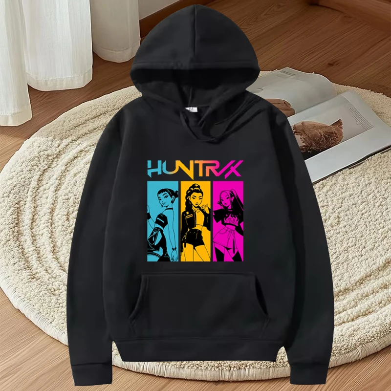 

Demon Hunter vintage Anime Kpop graphic hoodie men women Long sleeve streetwear print harajuku fashion oversized hoodie unisex