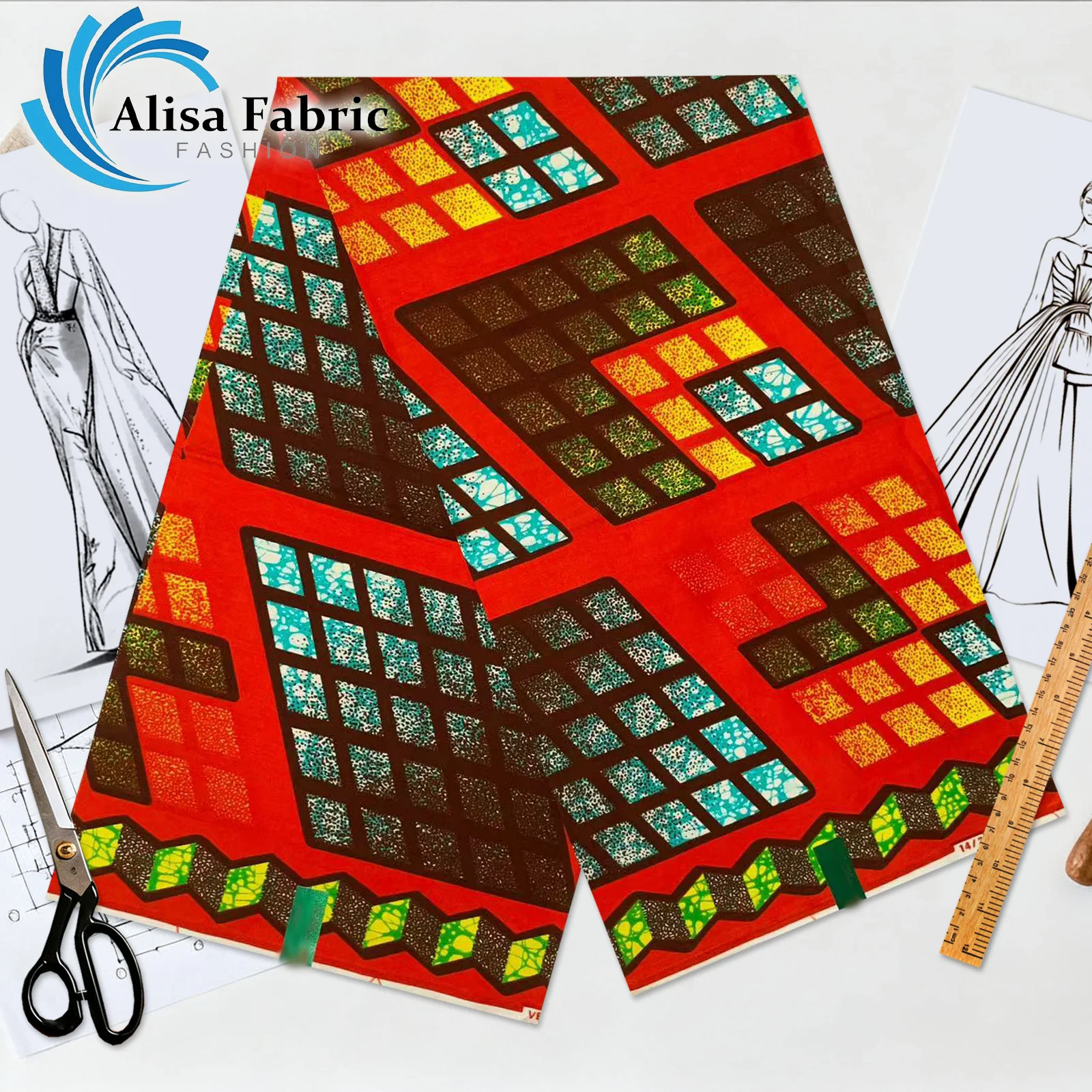 

2025 new arrivals holland fabric wax 100% cotton high quality african wax fabrics wholesale for fashion dresses