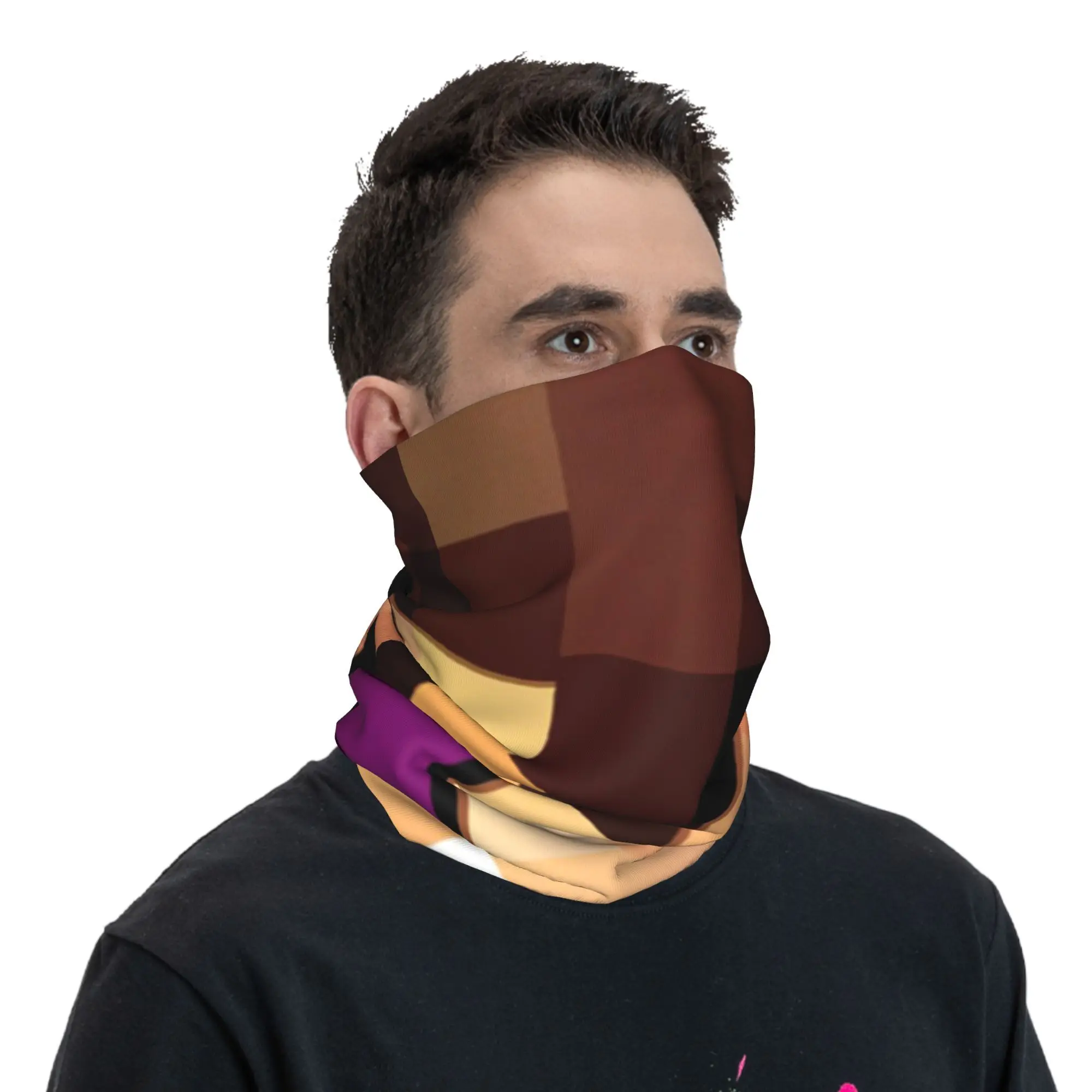 Vegetta Karmaland باندانا الرقبة الجراب المطبوعة وشاح سحري متعدد الاستخدام أغطية الرأس ركوب للرجال النساء الكبار الشتاء