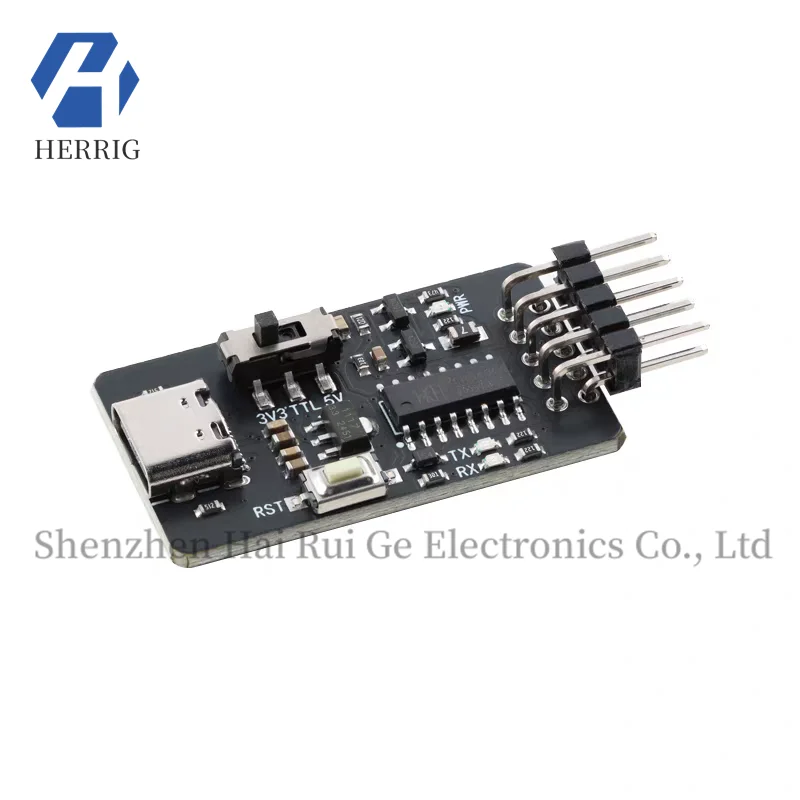 

CH340C USB Type-C to UART serial port STC microcontroller program no cold start automatic download burner