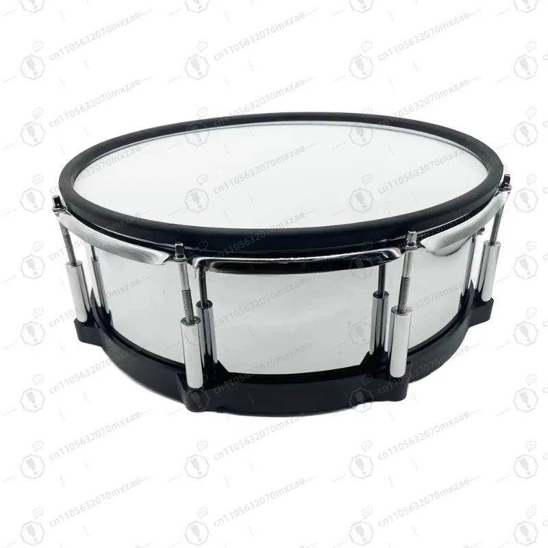 10 12 14 Inch Metal Electronic Tom Drum Kit, Steel Percussion Small Drum Set with 6 Trigger Plates