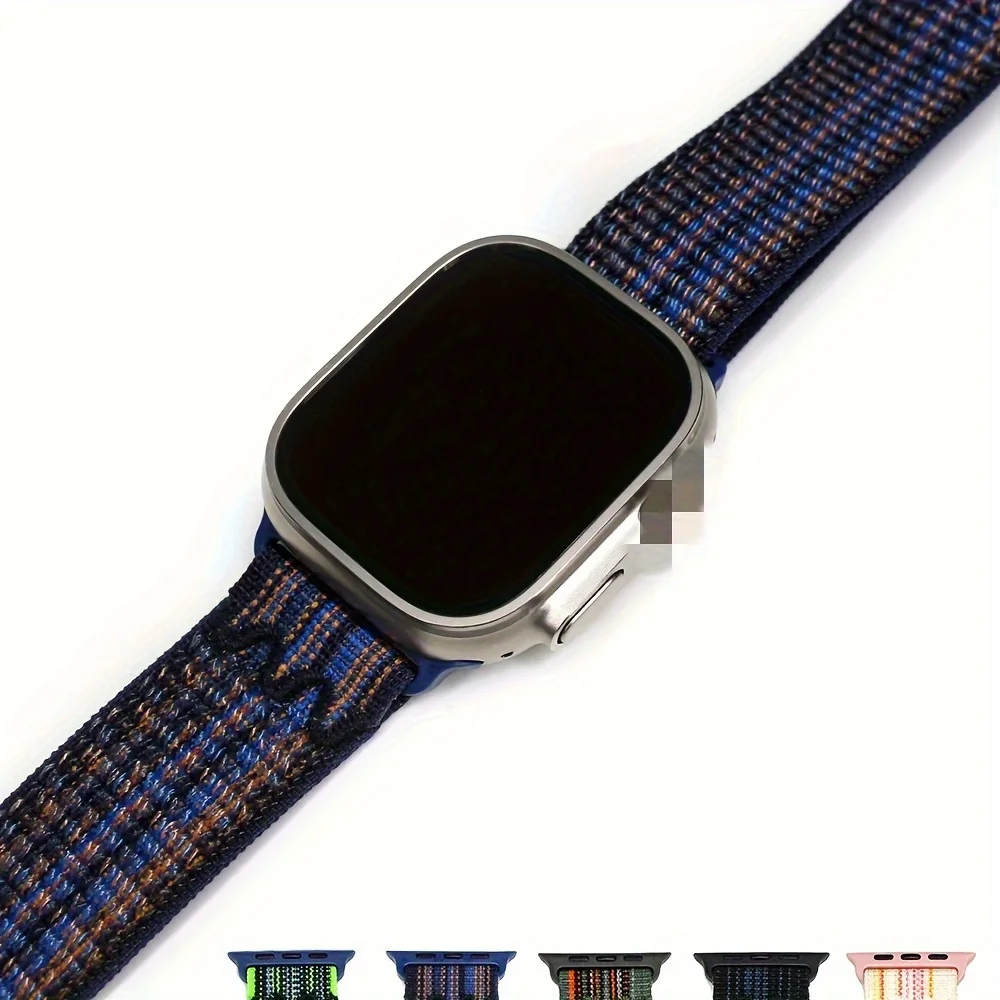 Нейлоновый спортивный ремешок для Apple Watch Band 49 мм для браслета-петля iWatch S10 9 8 7 6 5 4 3 se2 Ultra 2 46 мм 45 мм 44 мм 41 мм 42 мм