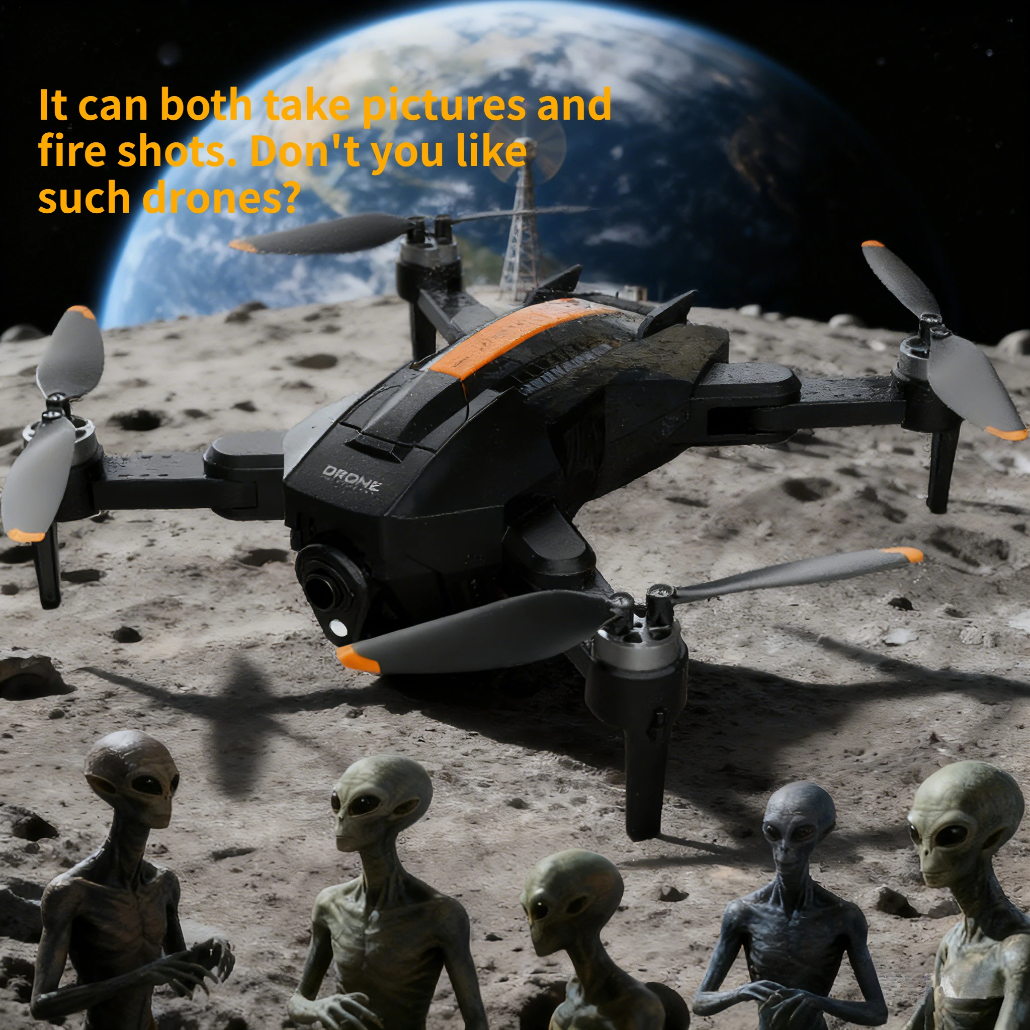 Bombas de agua de lanzamiento sin escobillas, Dron con Control por Radio FPV 4K, cámara Dual, modo sin cabeza, retorno con un clic, flujo óptico, cuadricóptero RC