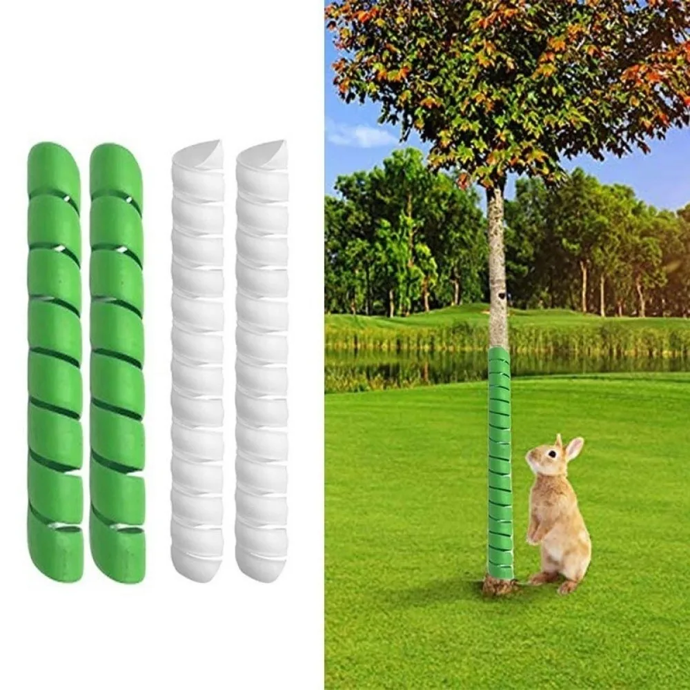 

Tree Bark Cover 40cm Tree Bark Protector Spiral Plastic Tree Guard Flexible Tube Wraps Bites Proof Cover Deer Prevention