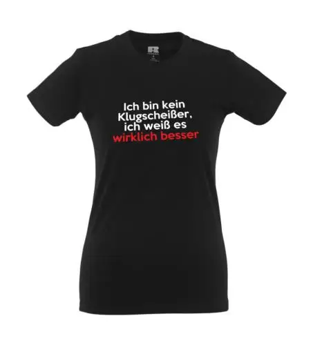 Ich bin kein Klugscheißer I Fun I Lustig I Sprüche I Girlie Shirt