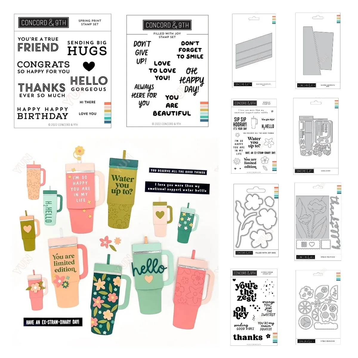 

Filled with Joy Slanted Shortcuts Dies Citrus Crush Metal Cutting Dies and Stamps DIY Scrapbooking Stencil Paper Cards Handmade