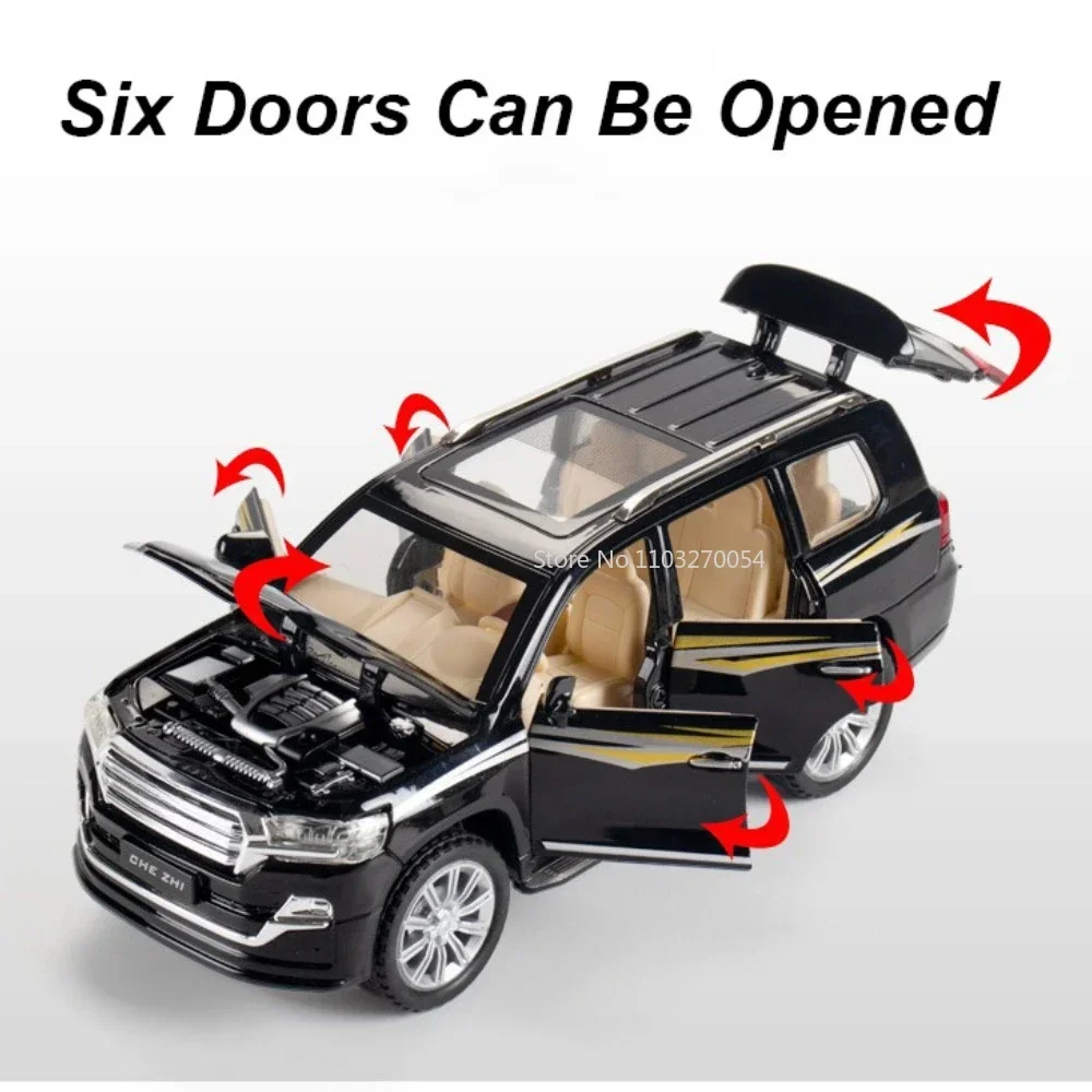 1/24 ランドクルーザー RAV4 車のおもちゃ モデル ダイキャスト合金製 ORV 車 サウンドライト プルバック式 6ドア開閉可能 ゴムタイヤ 車両 ギフト