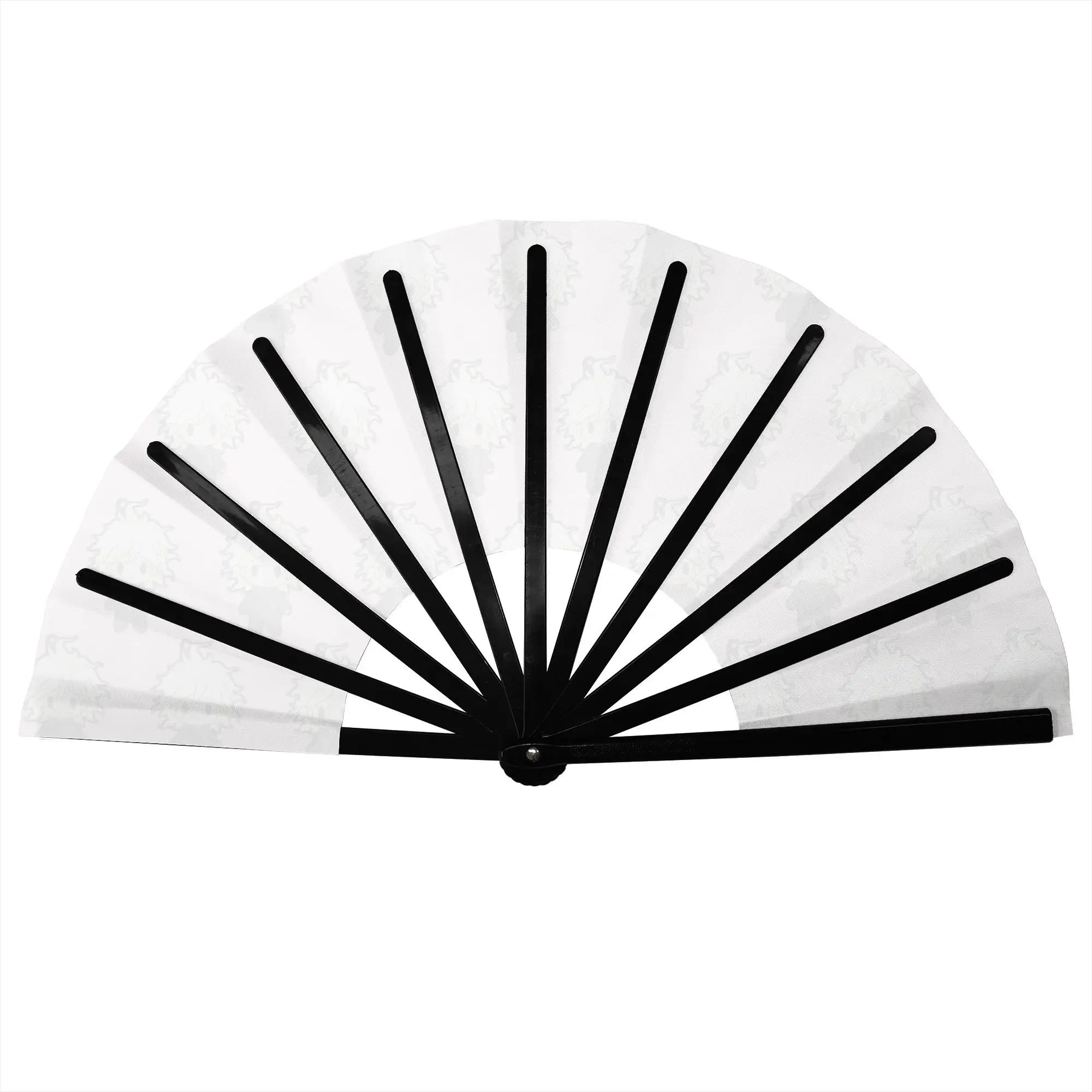 Nagito Komaeda Folding Hand Fan Chibi Kawaii Polyester Fabric Fan Cool Summer Accessory Decorative Fans