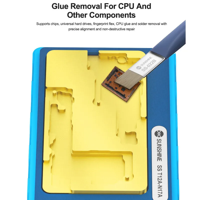 SUNSHINE SS T12A-N17A/N17B Motherboard Repair Heating Module for IP17/17 Air/17 Pro/17 Pro Max Fast Heating Precise Positioning