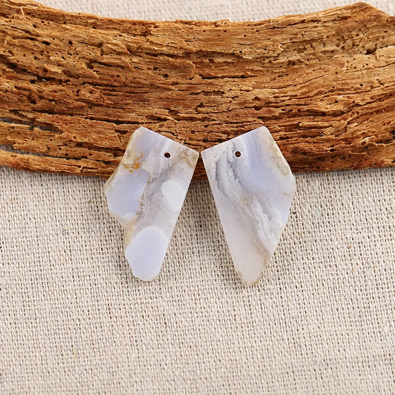 B&F Crazy Lace Agate Earring Beads for Jewelry Making, Handmade Natural stones beads, Stones for jewelry Making Supplies