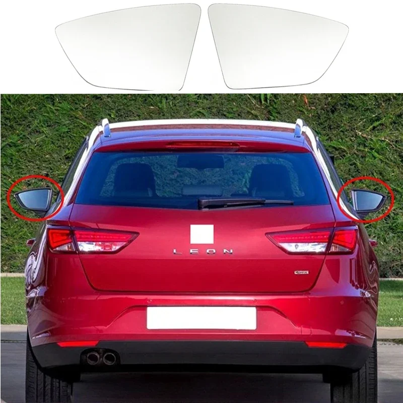 

Side Mirror Glass For Seat Leon MK3 2013-2018 Ibiza MK5 2018-2021 Arona 2017-2021 Heated Rearview Mirror Lens Auto Accessories