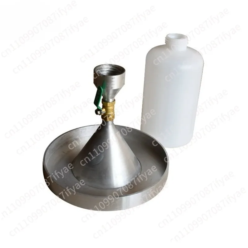 Density test of undisturbed sand and gravel soil by sand filling method