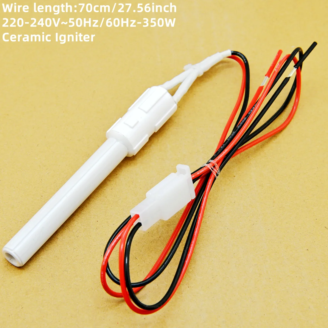 220V 350W Ceramic Igniter,pellet barbecue stove heating furnace Ignition rod, internal and external insulation, safe and env