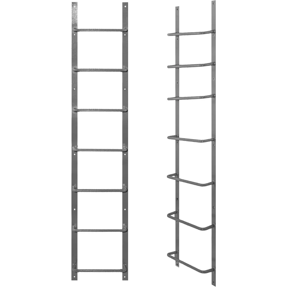Bolt on Egress Basement Ladder - Steel Egresses Window Well Ladders, Permanent Heavy-Duty Egress Window Ladder, Ladders