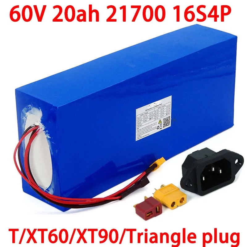 60V 20ah 21700 16s4p 67.2v Lithium Battery pack 750w 1000W 2000W batteries+ 3A Li-Ion Charger