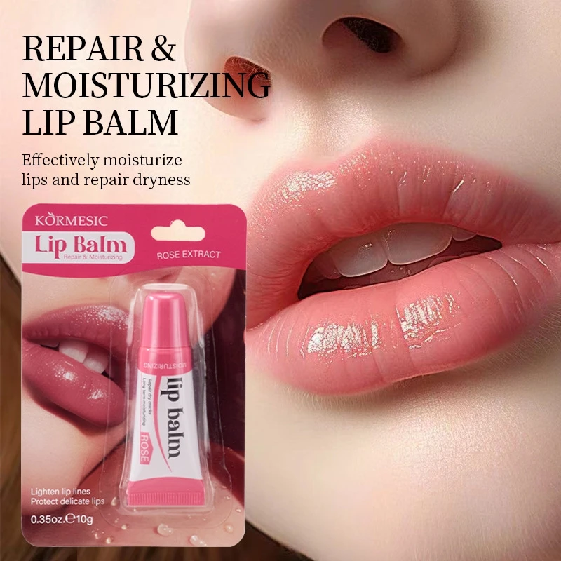 Rose Lip Balm Fast Remove Dark Lipstick Serum Lighten Melanin Exfoliating Fade Lip Lines Dead Skin Nourishing Repair Lip Care