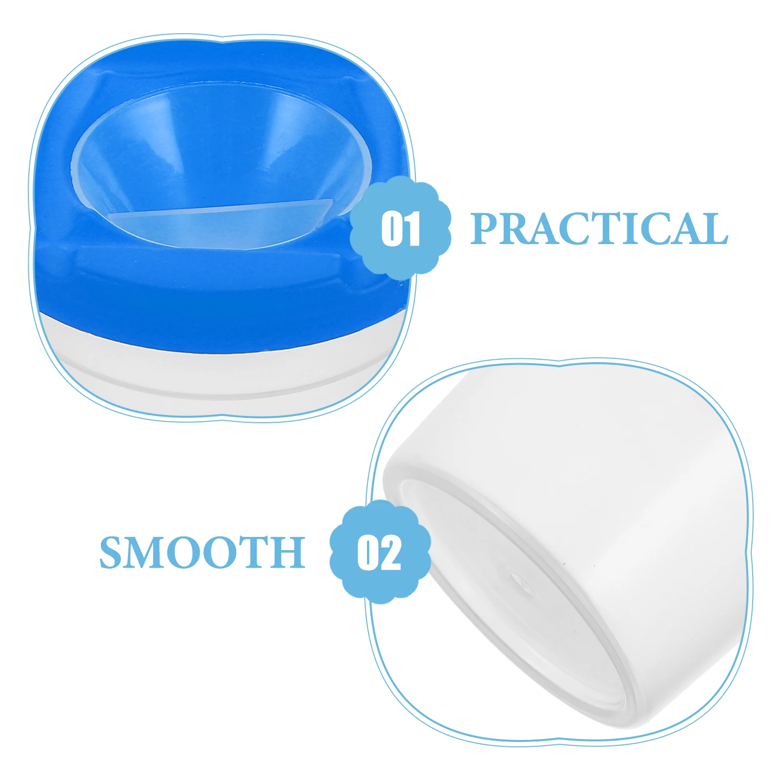 4pcs Random Color Rotating Pen Washer Kids ABS Material Easy Clean Compact Lightweight Portable Storage Painting Brush Basin