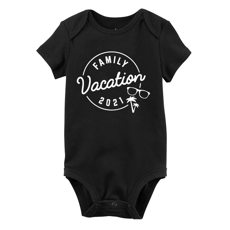 Family Vacation 2021 Shirt Summer Family Matching Tshirt 2021 Summer Vacation Tops Beach Baby Girl Onesie 7-12m