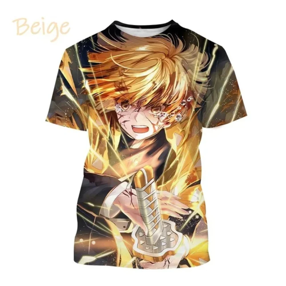 

Fashion 3D Print Anime Demon Slayer men women T-Shirt Summer Hip-hop Casual Short Sleeve Harajuku Oversized Unisex Streetwear