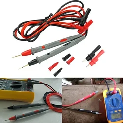 20A Probe Test Lead Alloy Clips Clamp Cable Wire Test Pen Cable Clips Probe Feeler For Multi Meter Tester Digital Multimeter