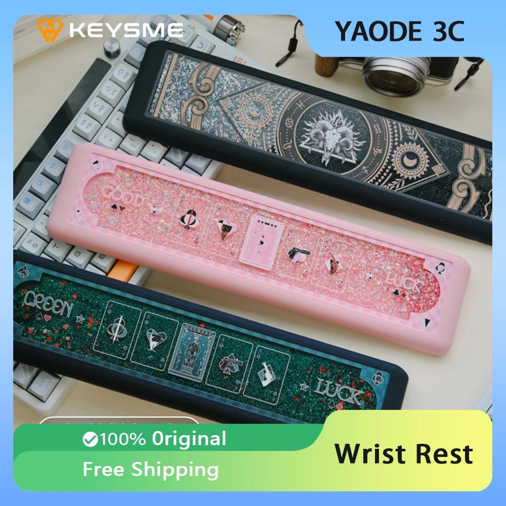 

Keysme Mars03 Hand Support Cushion Aluminium Alloy/Silica Wrist Rest Mechanical Keyboard Ergonomic Rest Game Accessories Gift