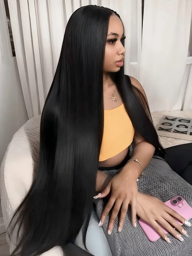 Rechte 13x6 HD Zwart Kant Frontale Pruiken 5x5 Lijmloos 30 40 Inch 13x4 Kant Voor Menselijk Haar Pruik Bot Braziliaanse Sluiting Wear Go