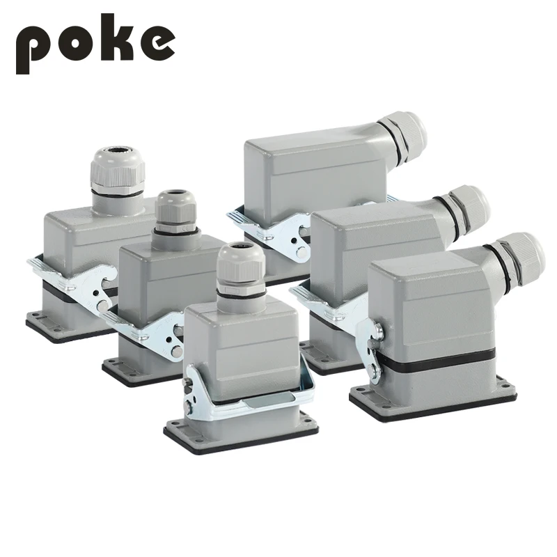 Heavy duty connector rectangular HDC HE 024 01 Aviation plug Hot runner machine tool plug-in socket waterproof 16A