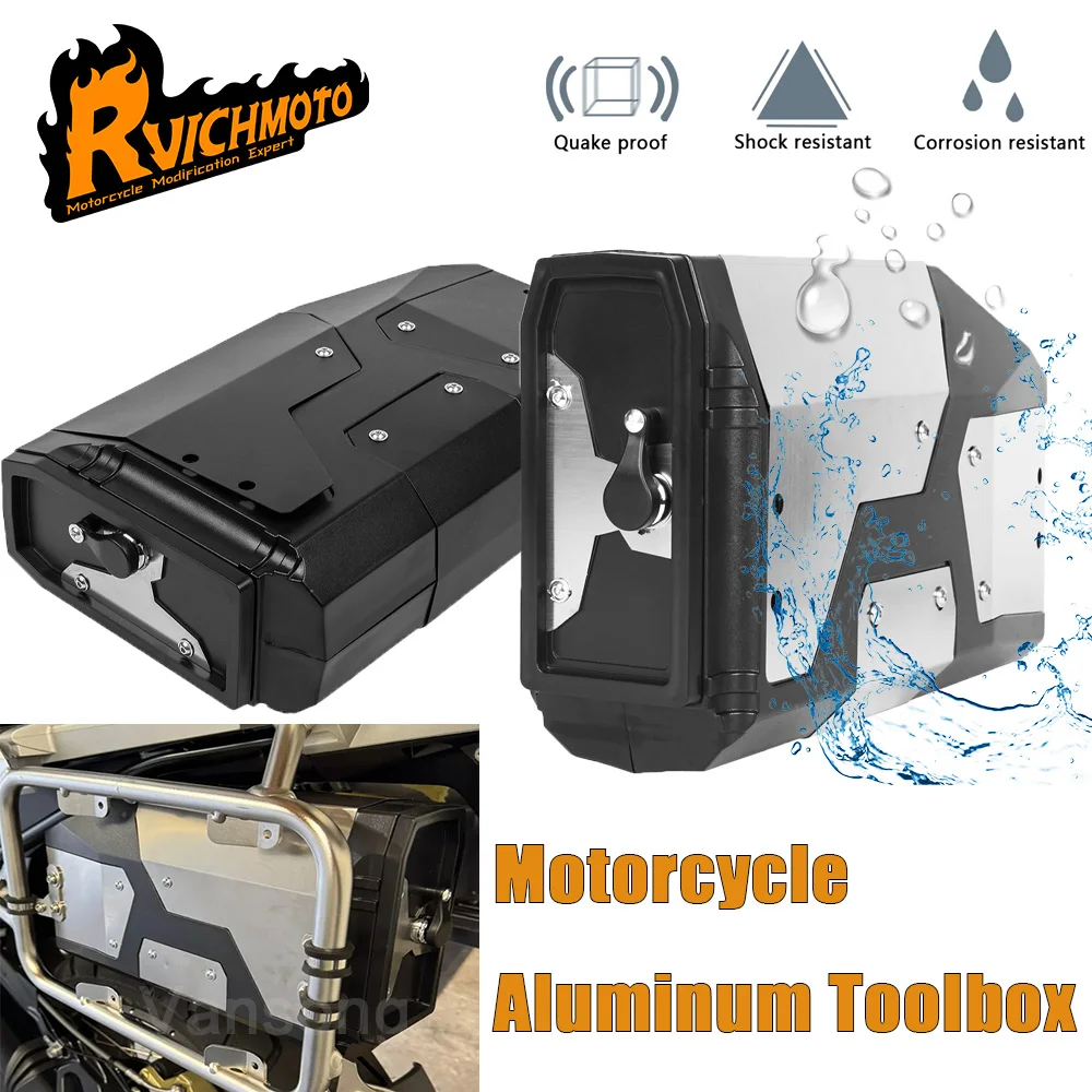 For BMW R1250GS R1200GS LC/ADV R1200/R1250GS F750GS F850GS F800GS GS1200/GS1250 Motorcycle Aluminum Tool Box Toolbox Accessories