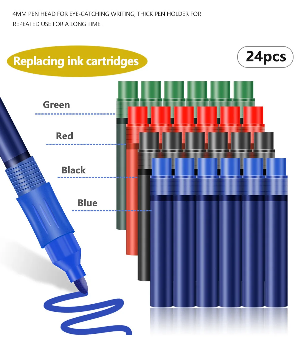 4/12Pcs Set Löschbaren Magnetischen Whiteboard Marker Stift Tafel Marker Kreide Glas Keramik Büro Schule Kunst Marker Schreibwaren – Detail 6