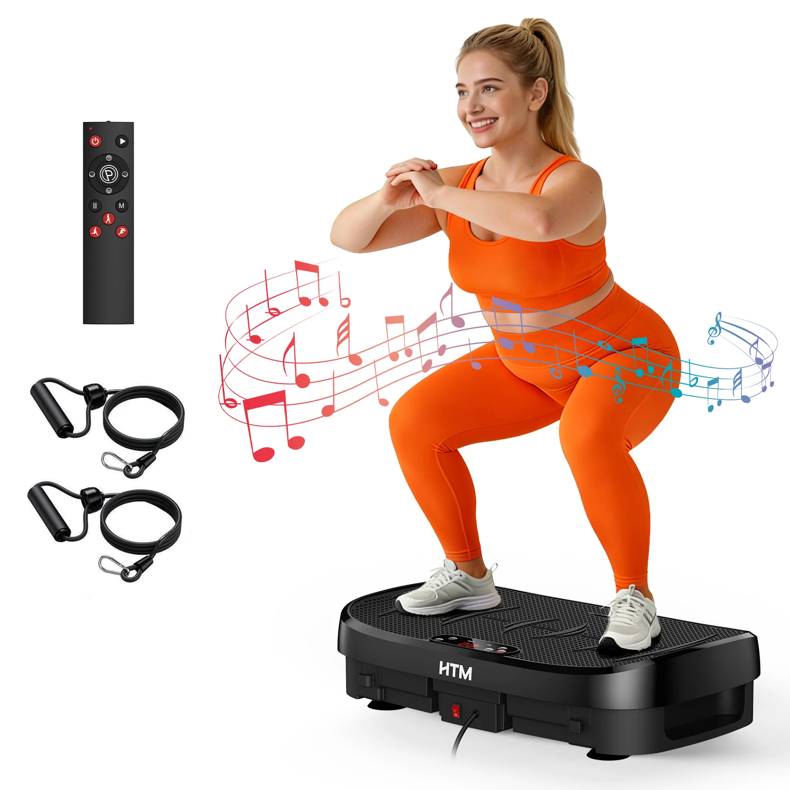 Plataforma Vibratoria de Fitness con 120 Niveles, Funcionamiento Silencioso, Antideslizante, Tabla de Ejercicio para Todo el Cuerpo, Gimnasio en Casa, Pérdida de Peso, Relajación Muscular