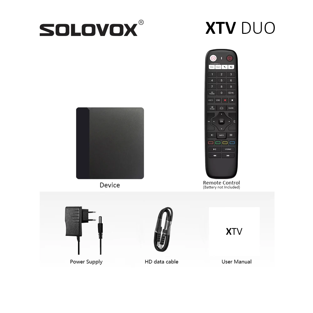 SOLOVOX XTV DUO Android 11 Xtreamcodes استقبال Stalker Live TV BOX 2G 16G S905W2 4K AV1 مشغل الوسائط XTVDuo وحدة فك ترميز البث