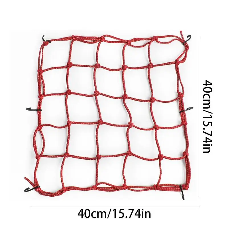 Red elástica reflectante para equipaje de motocicleta, organizador elástico de carga, soporte para casco, malla de almacenamiento, red para asiento trasero