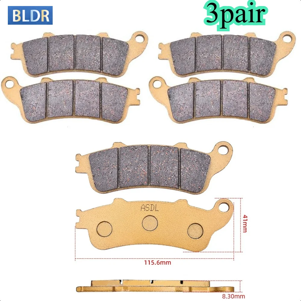 Ceramic Front Rear Brake Pads For Honda VFR 800 CBR 1100 XX Blackbird ST 1100 ST1300 NRX1800 VTX 180 GL800 GOLD-WING 2001-2017