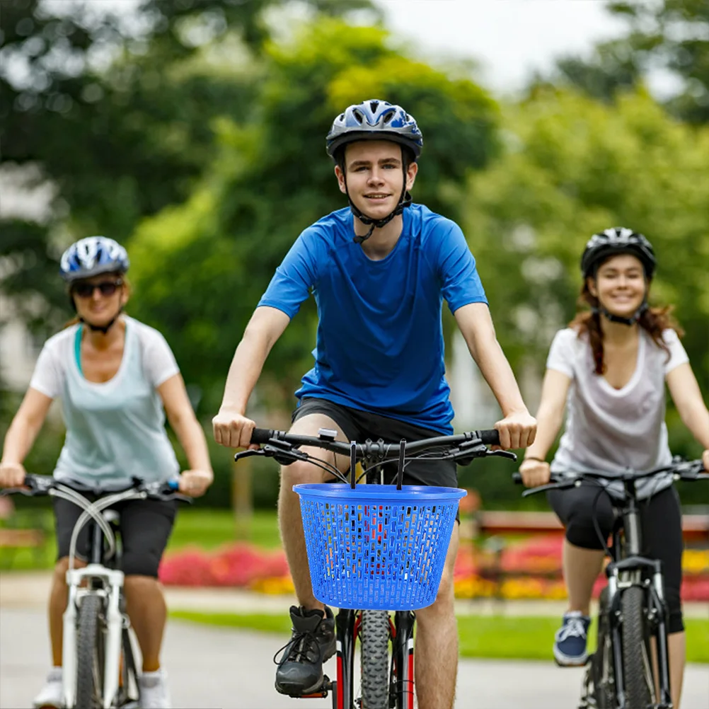 

2Pcs Mountain Bike Front Basket Fast Release Durable Wear-Resistant Plastic Bicycle Storage Bike Basket Bicycles Fittings