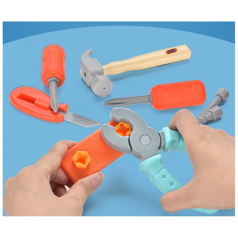 AS96-Kids Tool Set Kits, Simulated Repair Tool Set, Pretend Play House Set With Screwdriver For Kids