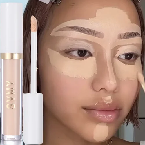 Imagen 1 del producto Crema correctora líquida mate, maquillaje, cubierta hidratante, acné, ojeras, base, modificación del tono de la piel, cosméticos de contorno facial