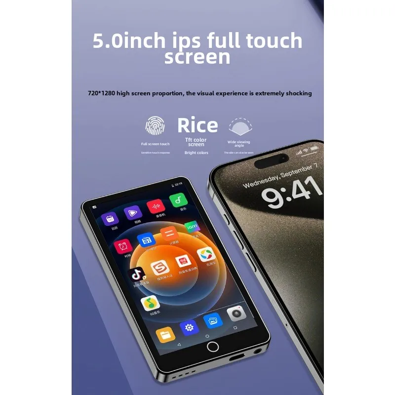 2025 مشغل Mahdi MP4 مع كاميرا بلوتوث واي فاي أندرويد 16 جيجابايت شاشة تعمل باللمس Hifi مشغل موسيقى MP3 TF بطاقة مسجل مكبر صوت فيديو