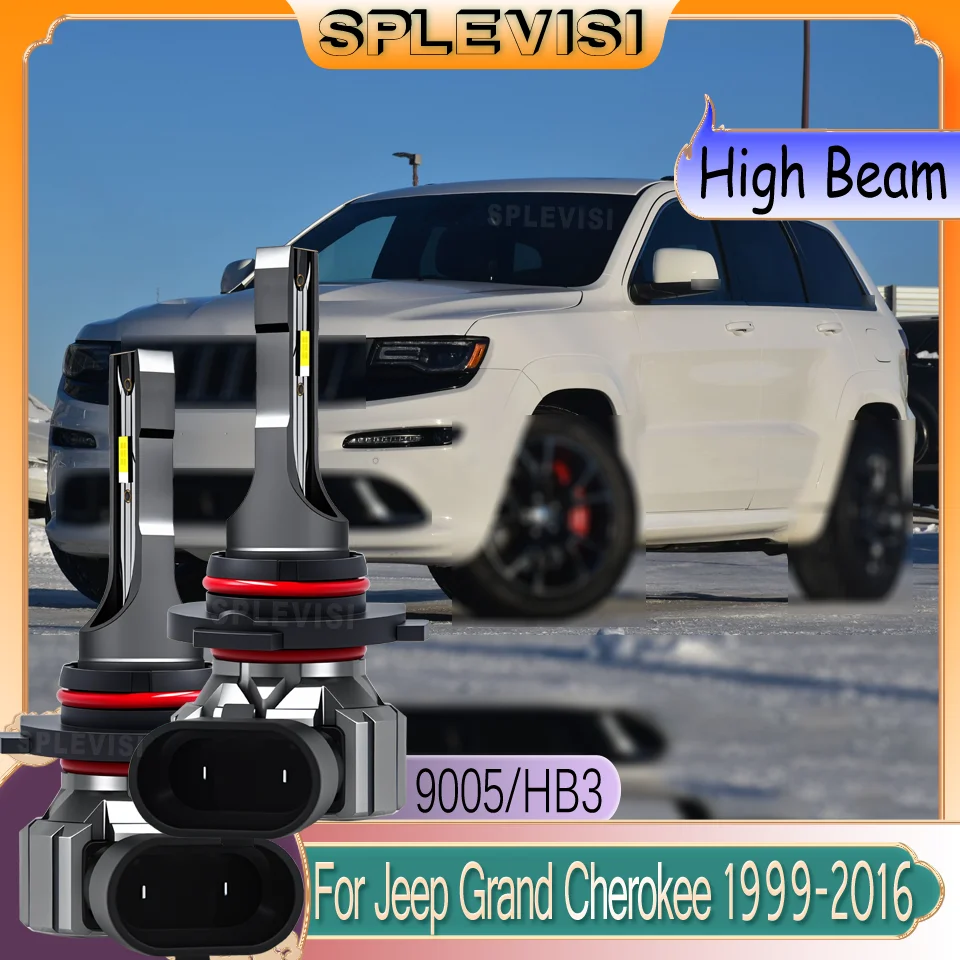 

Durable Night Visibility waterproof Headlight LED High Beam For Jeep Grand Cherokee 1999 2000 2001 2002 2003 2004 2005 2006-2016